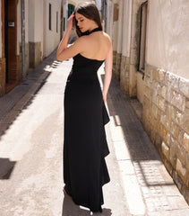 Esme Halter Maxi Dress - Black
