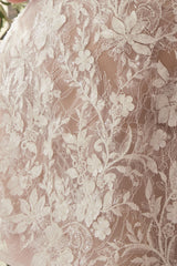 WL084 - STRAPLESS SHORT LACE MIDI WEDDING DRESS - Andrea & Leo