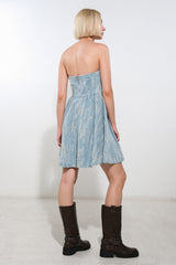 ROADTRIP REBEL - DISTRESSED DENIM MINI DRESS