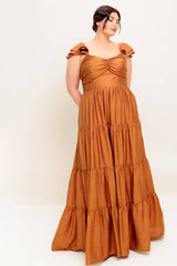 MARIBELLE MAXI DRESS - RUST