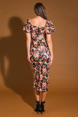 Size Medium, SWEET AT HEART WOVEN MIDI DRESS - FINAL SALE