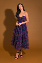 Size Small, IN MY MEMORIES WOVEN ORGANZA MIDI DRESS - FINAL SALE