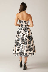 Size Large, LOST IN THE STORY WOVEN MIDI DRESS - FINAL SALE