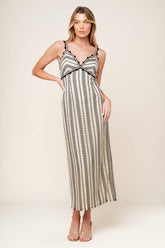 TAKE ME AWAY CROCHET LACE MIDI DRESS