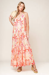 SECRET GARDEN MAXI DRESS - PINK