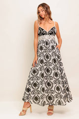 MEET ME FOR TEA MAXI DRESS - BLACK