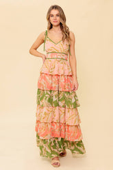 Size Small, FEELS LIKE HOME - TIERED WOVEN MAXI DRESS - FINAL SALE