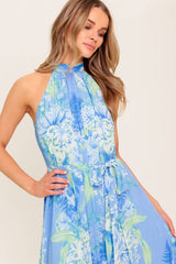 VACAY STATE OF MIND MAXI DRESS - POWDER BLUE