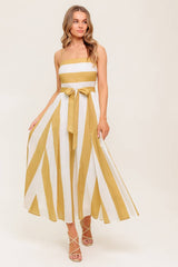 Size Large, DESERT SANDS - TAUPE MIDI DRESS - FINAL SALE