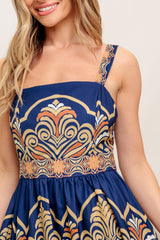 SHARA PRINTED MIDI DRESS