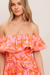 CITRUS GARDEN MIDI DRESS