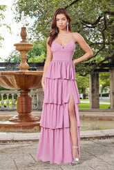 Miriam Tiered Maxi Dress - Mauve