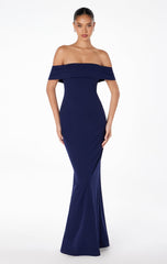 INEZ OFF THE SHOULDER MAXI DRESS