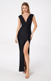 ROMI STRETCH JERSEY MAXI DRESS