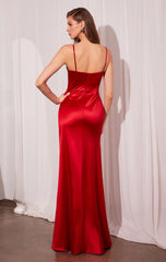 Liv Maxi Dress - Corset Style Long Satin Dress