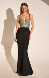 BODHI CRYSTAL BODICE MAXI DRESS