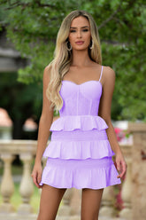 Size XL, Kiara Mini Dress - Lilac - FINAL SALE