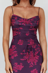 Moana Maxi Dress- Grape