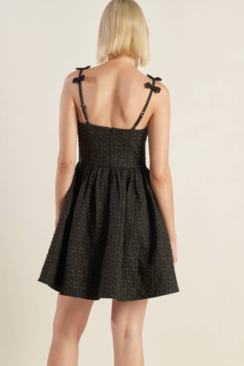 Size Medium, COVETED SWEETNESS BOW DETAIL MINI DRESS - FINAL SALE