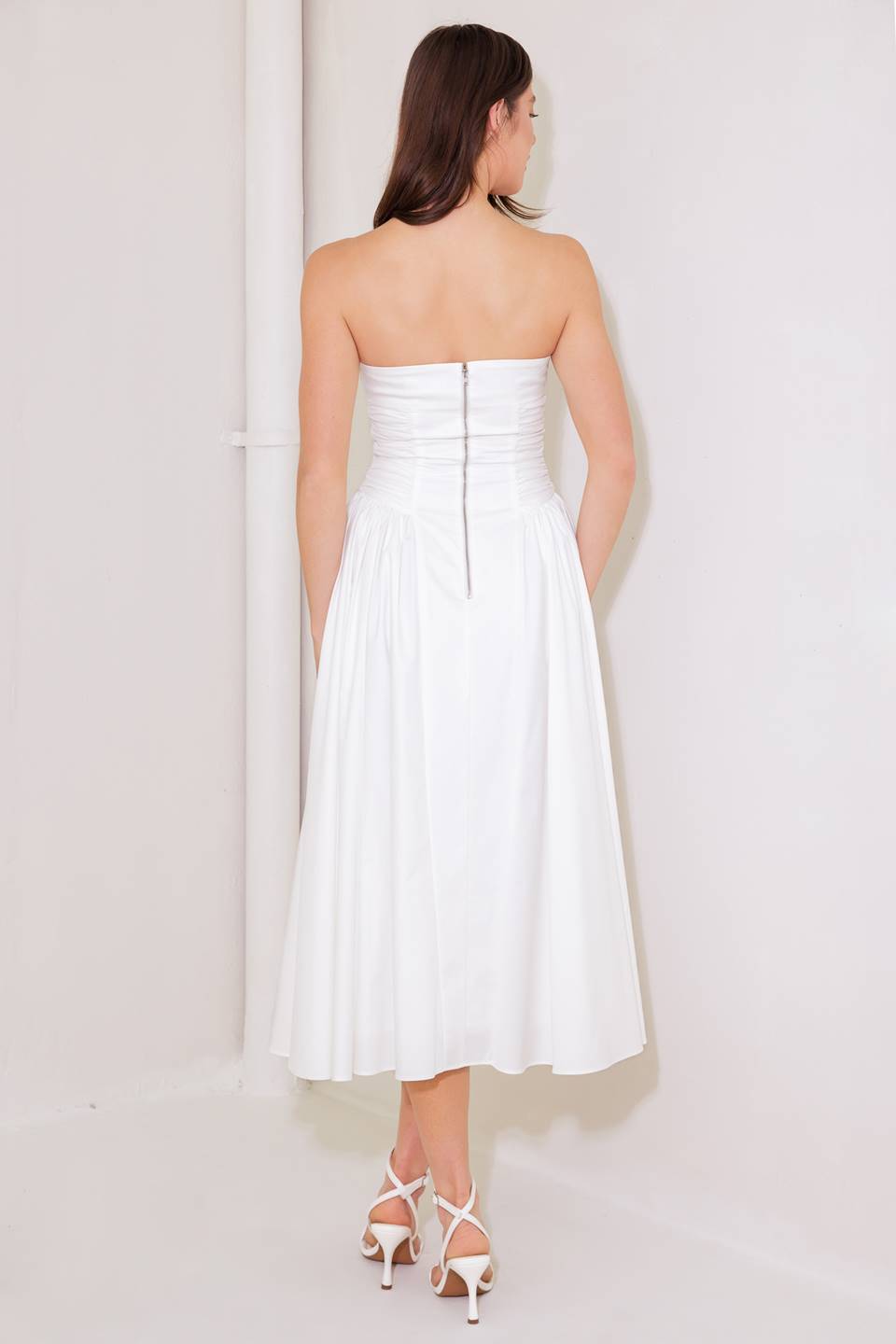 Size Medium, GORGEOUS REPUTATION WOVEN MIDI DRESS - FINAL SALE