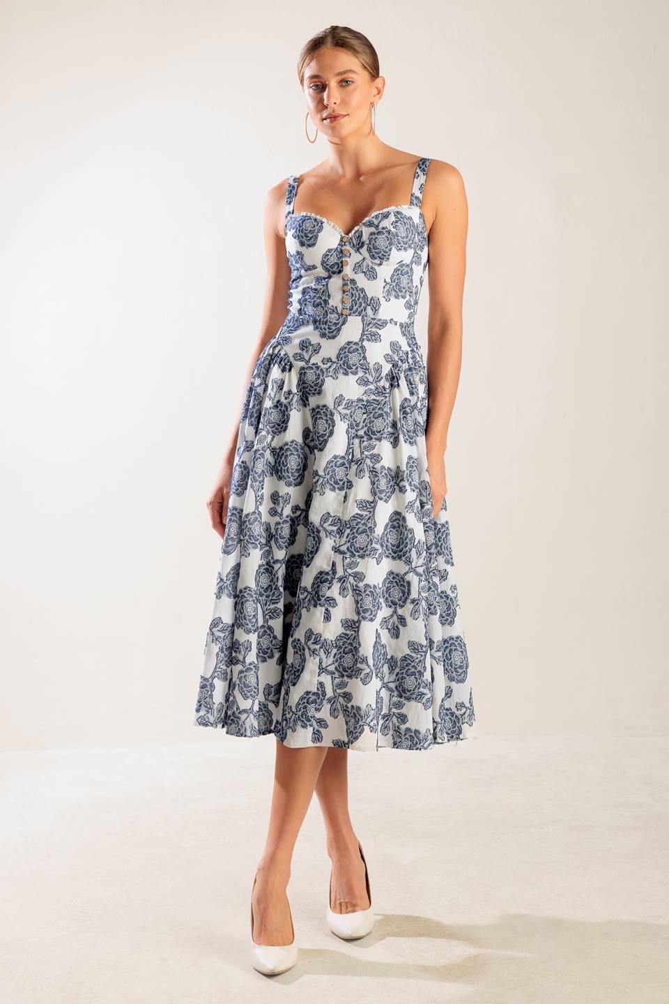 Size Large, EXPLORING NEW INTERESTS MIDI DRESS - FINAL SALE