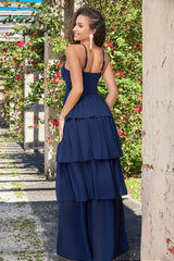 Miriam Tiered Maxi Dress - Navy