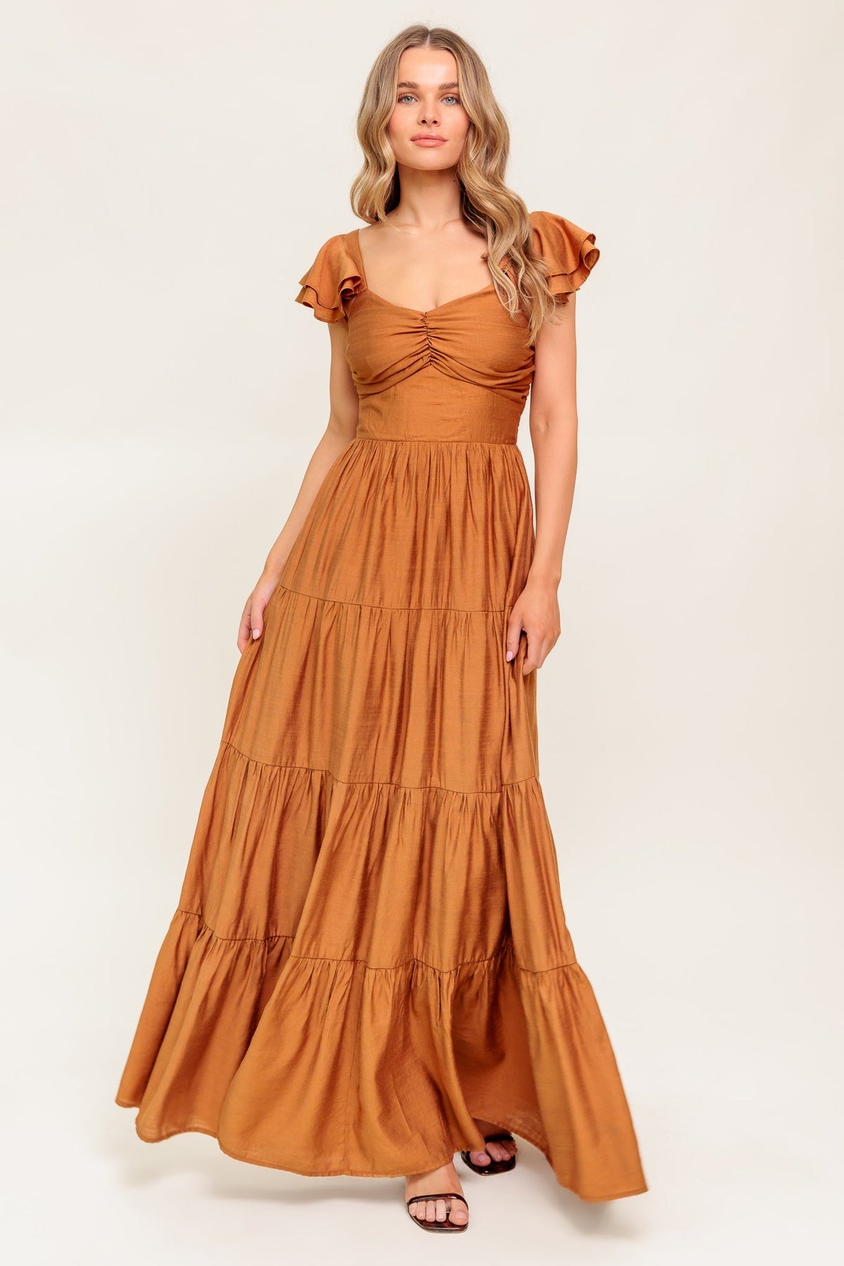 MARIBELLE MAXI DRESS - RUST