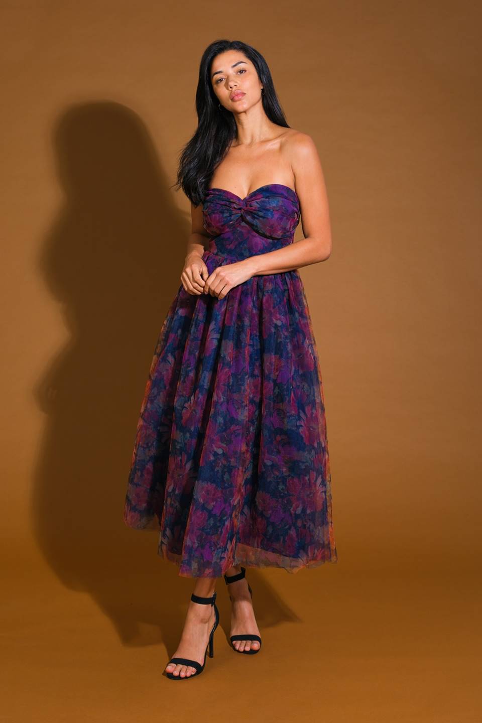 Size Small, IN MY MEMORIES WOVEN ORGANZA MIDI DRESS - FINAL SALE