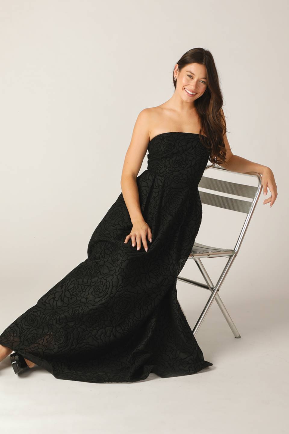 SEARCHING FOR LOVE MAXI DRESS - BLACK