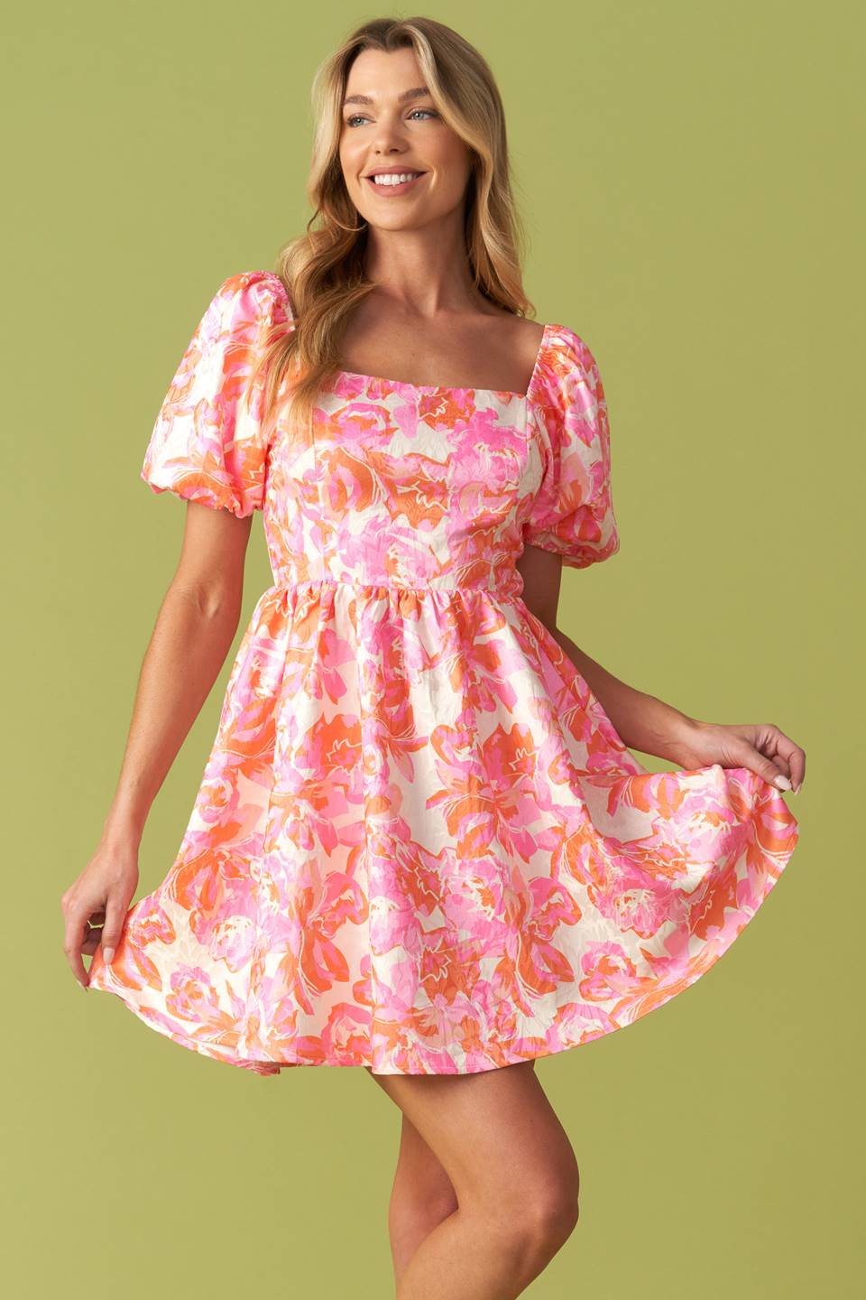 Size 2XL, ALWAYS GOOD WOVEN MINI DRESS- FINAL SALE