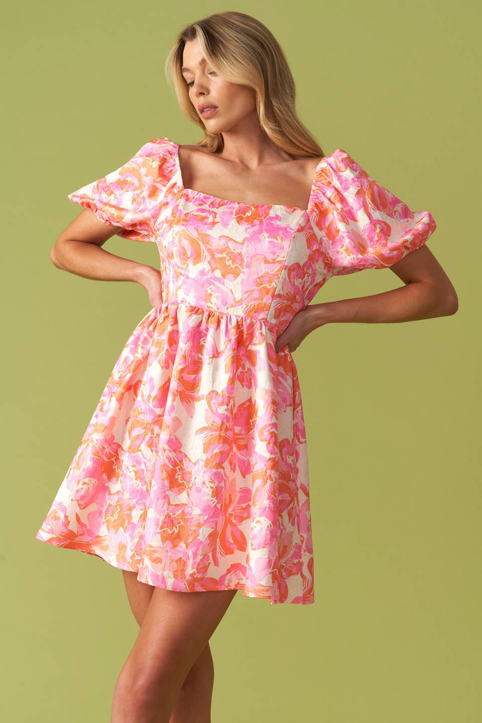 Size 2XL, ALWAYS GOOD WOVEN MINI DRESS- FINAL SALE