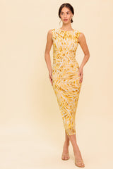 WILD AS EVER POWER MESH BODY-CON DRESS