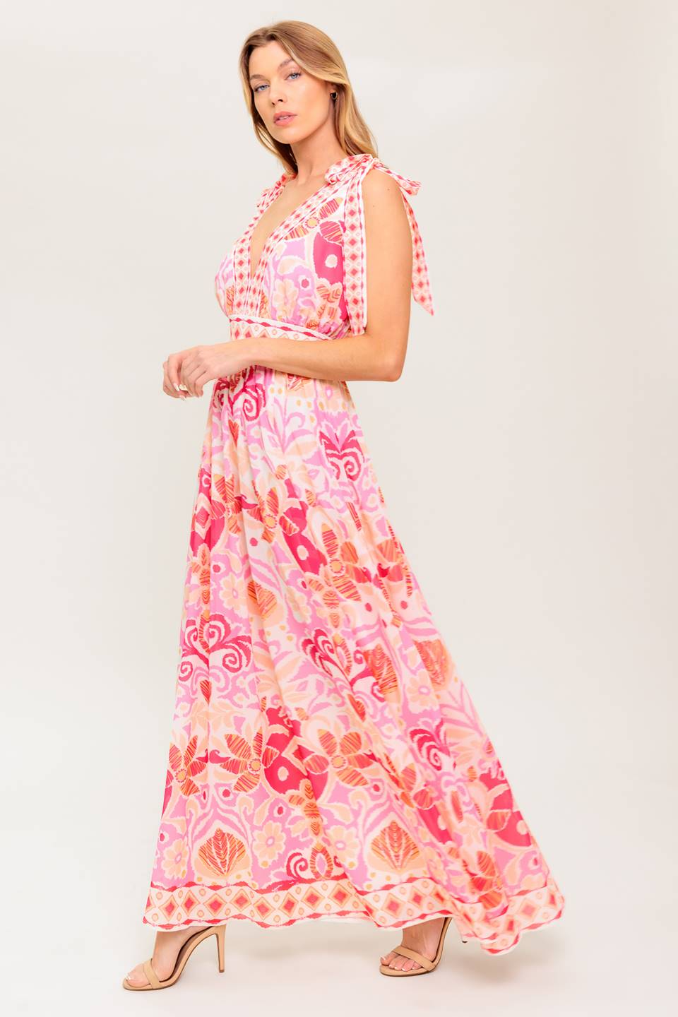 VINEYARD BLUSH MAXI DRESS - PINK