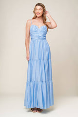 Size Large, MOMENT MAKER WOVEN MAXI DRESS - FINAL SALE