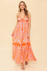 CABANA DAYDREAMS MAXI DRESS - CORAL