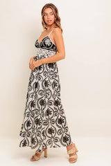 Size Large, MEET ME FOR TEA MAXI DRESS - BLACK - FINAL SALE