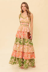 Size Small, FEELS LIKE HOME - TIERED WOVEN MAXI DRESS - FINAL SALE