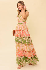 Size Small, FEELS LIKE HOME - TIERED WOVEN MAXI DRESS - FINAL SALE