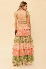 Size Small, FEELS LIKE HOME - TIERED WOVEN MAXI DRESS - FINAL SALE