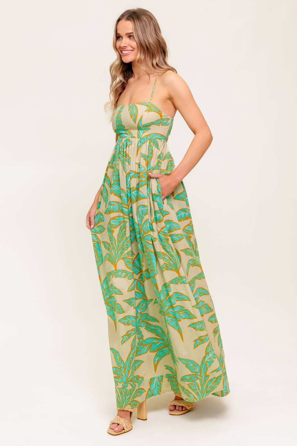 AUGUSTINE TROPICAL MAXI DRESS