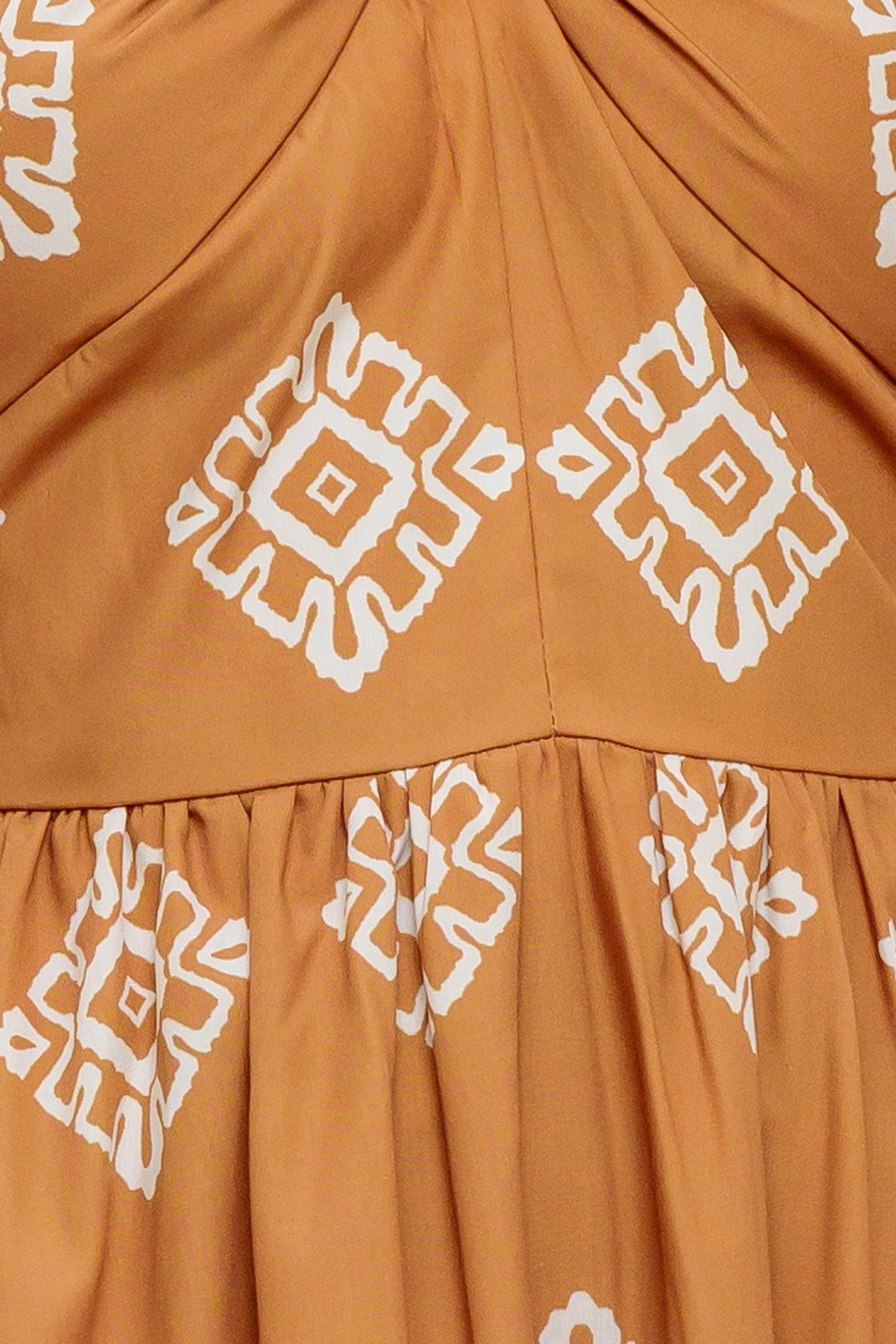 TIANA HALTER MIDI DRESS - RUST