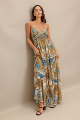 PALAZZO MAXI DRESS WITH OPEN BACK