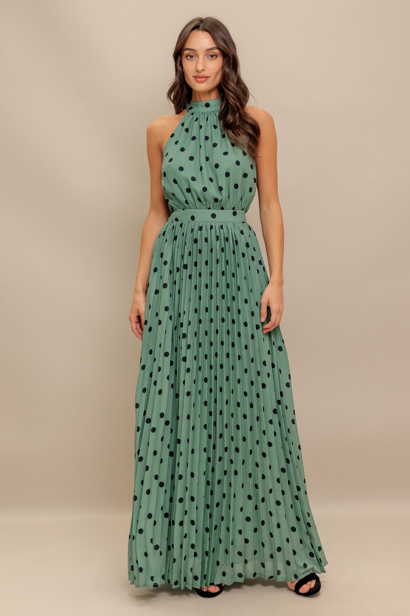 KATHLEEN MAXI DRESS - DARK SAGE