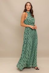 KATHLEEN MAXI DRESS - DARK SAGE