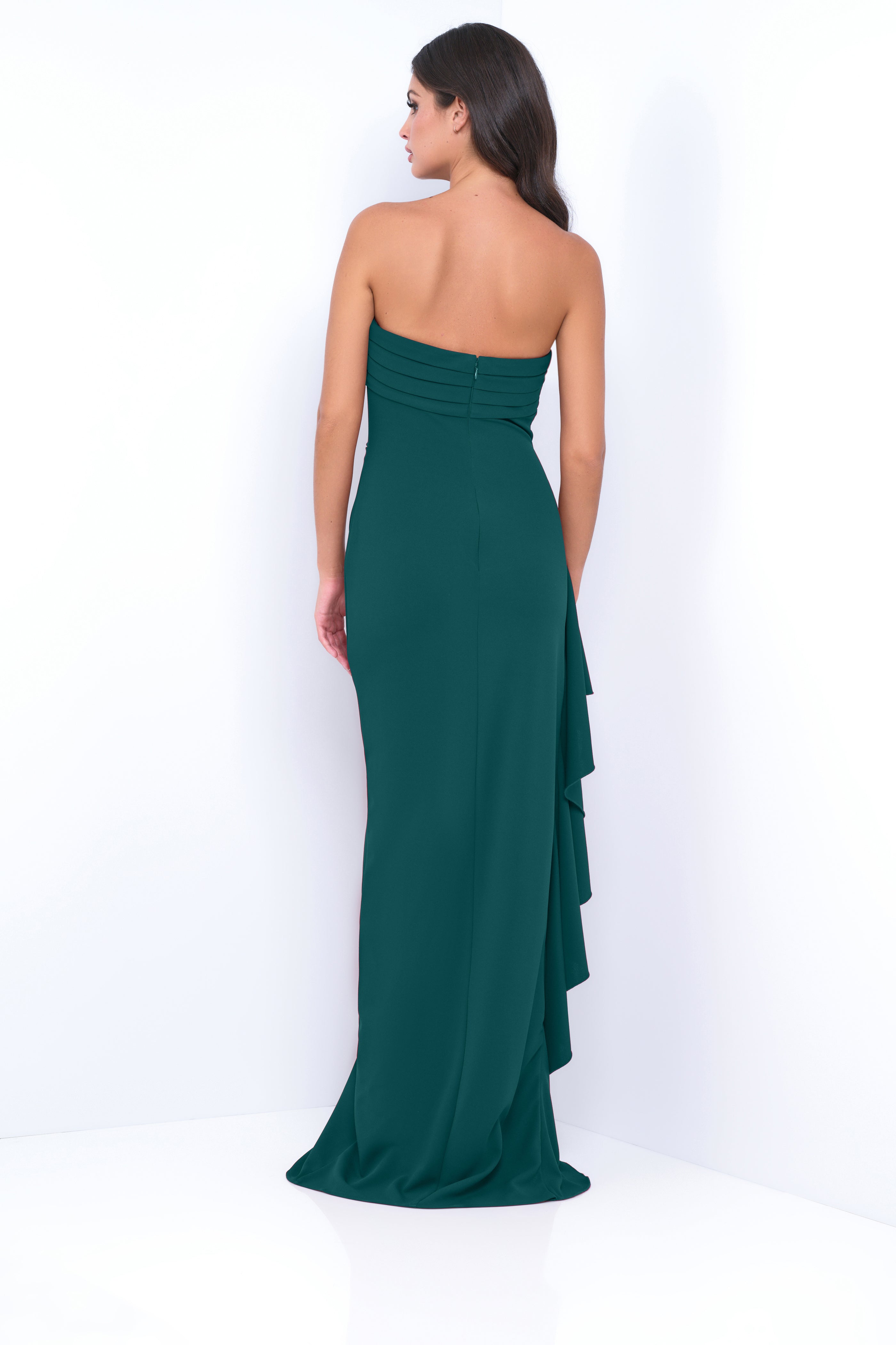 Marie Strapless Maxi Dress - Emerald