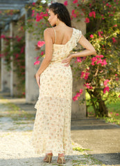 Size 2XL, Linnea Maxi Dress - Yellow Floral - FINAL SALE