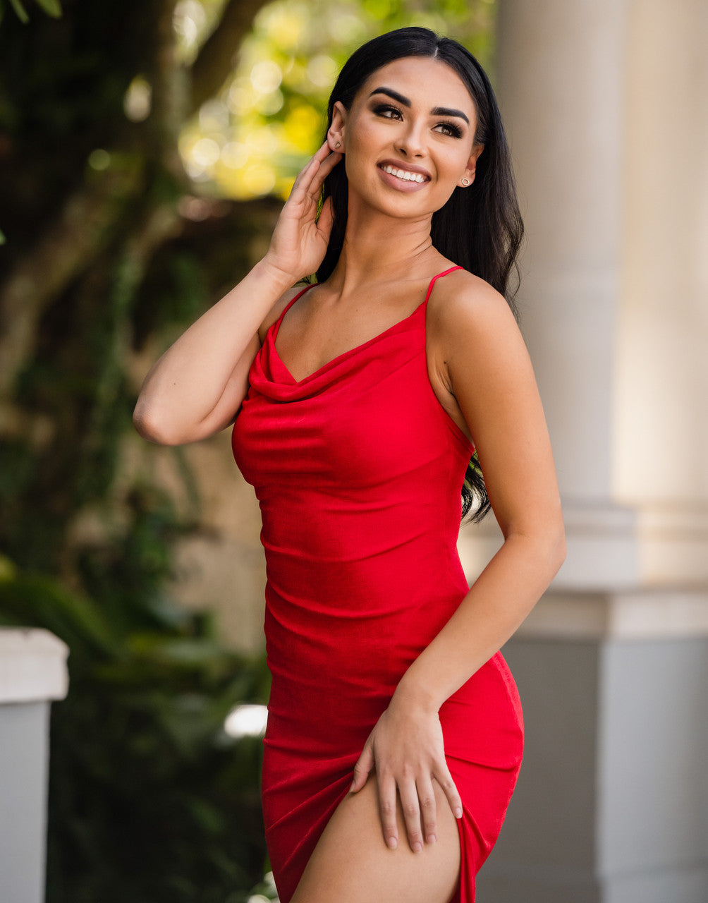 Sutton Slip Dress - Red - FINAL SALE