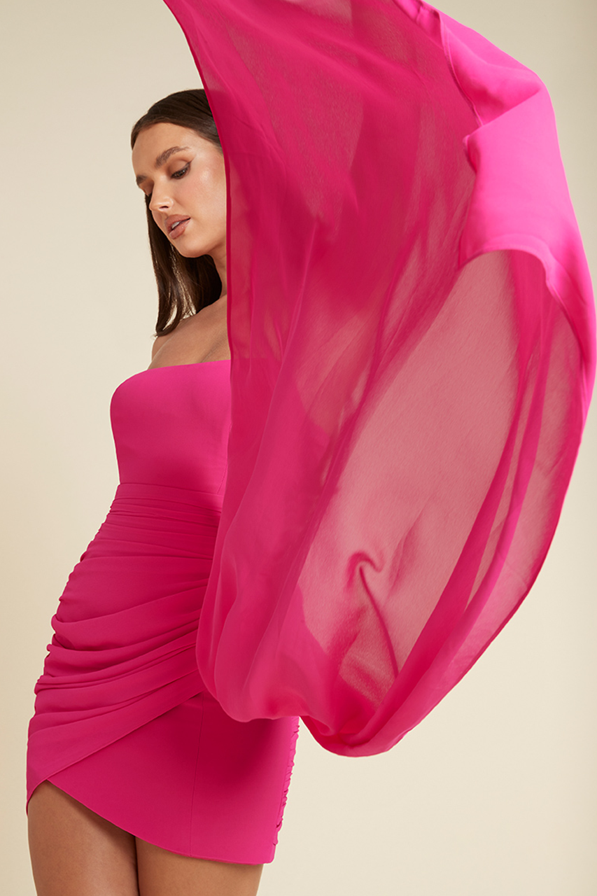 Size Medium, Night Lovers Dress - Fuchsia - FINAL SALE