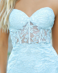 Size XL, Reva Mini Dress - Light Blue - FINAL SALE