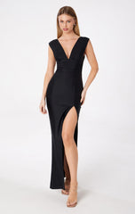 ROMI STRETCH JERSEY MAXI DRESS